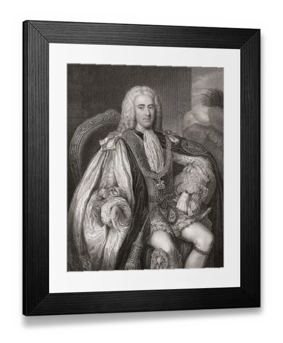 Framed Print : Thomas Pelham-Holles, 1st Duke of Newcastle upon Tyne and 1st Duke of Newcastle-under-Lyne Framed Print : Thomas Pelham-Holles, 1st Duke of Newcastle upon Tyne and 1st Duke of Newcastle-under-Lyne