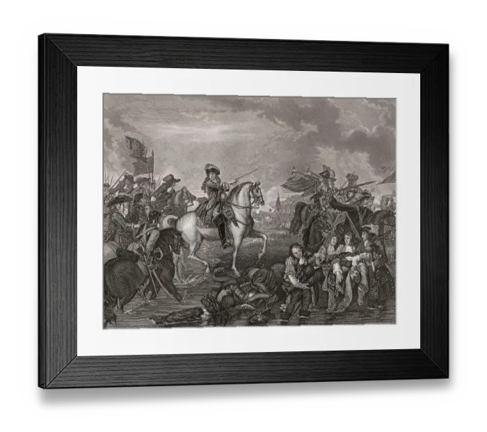 Framed Print : King James II at the Battle of the Boyne, 1690 Framed Print : King James II at the Battle of the Boyne, 1690