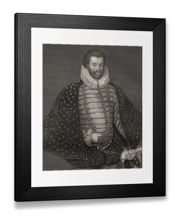 Framed Print : Sir Christopher Hatton, 1540-1591 Framed Print : Sir Christopher Hatton, 1540-1591