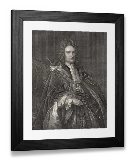 Framed Print : Robert Harley, 1st Earl of Oxford and Earl Mortimer
