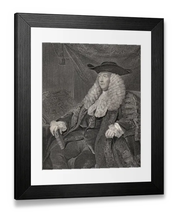 Framed Print : Charles Pratt, 1st Earl Camden