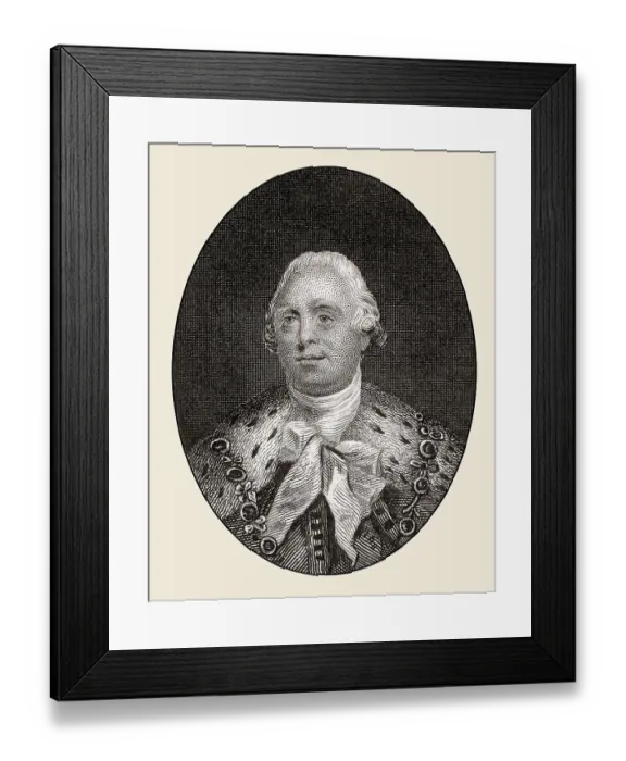 Framed Print : George III, King of the United Kingdom of Great Britain and Ireland from 1760 until 1820 Framed Print : George III, King of the United Kingdom of Great Britain and Ireland from 1760 until 1820