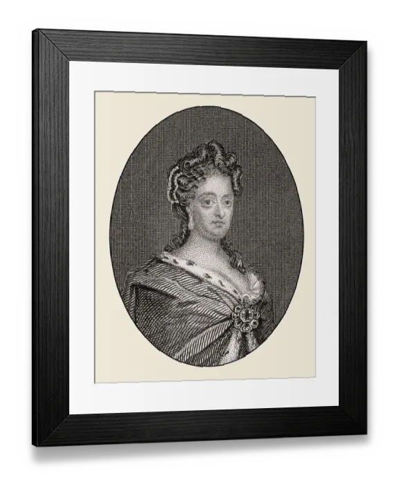 Framed Print : Mary II, Queen of England, Scotland