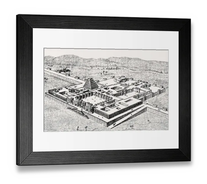 Framed Print : Palace of Sargon II of Assyria at Dur-Sharrukin Framed Print : Palace of Sargon II of Assyria at Dur-Sharrukin