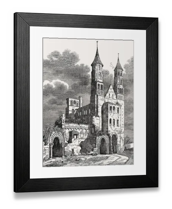 Framed Print : Jumieges Abbey was a Benedictine monastery
