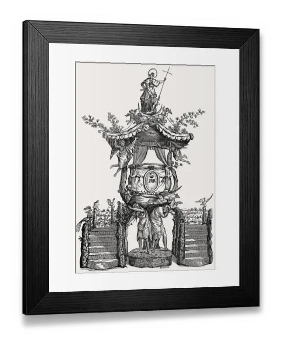Framed Print : Baroque pulpit by Hendrik Frans Verbruggen Framed Print : Baroque pulpit by Hendrik Frans Verbruggen