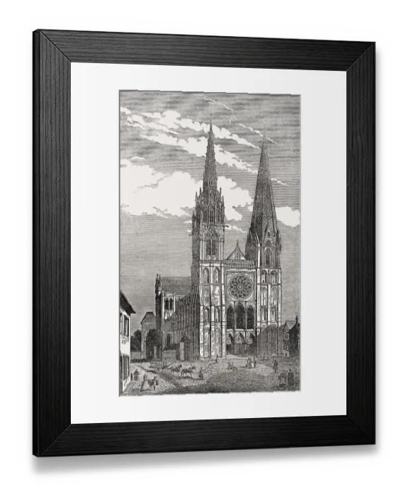 Framed Print : Cathedral of Notre-Dame de Chartres Framed Print : Cathedral of Notre-Dame de Chartres