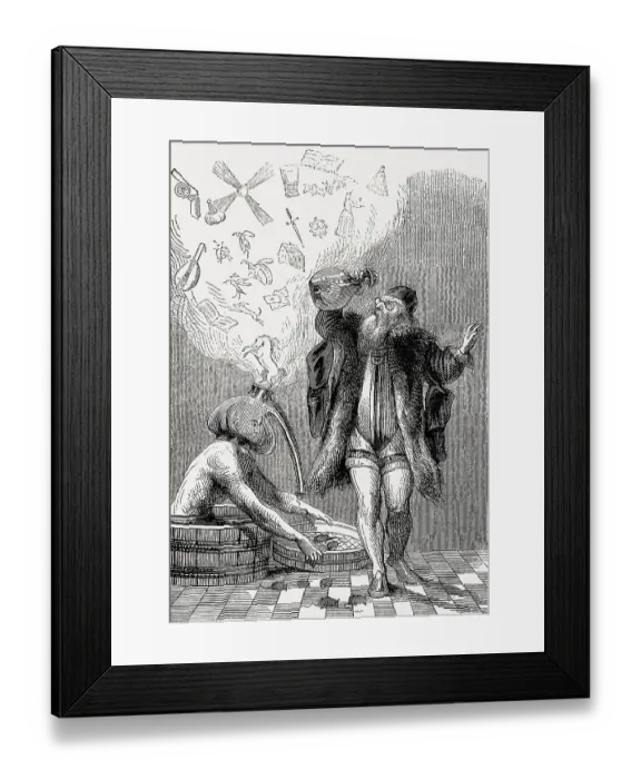 Framed Print : Dr. Filzhut, Doctor of Fools, Theodor de Bry Framed Print : Dr. Filzhut, Doctor of Fools, Theodor de Bry
