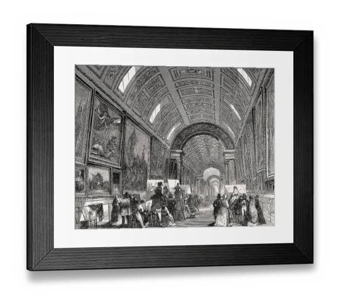 Framed Print : The Louvre Palace, French museum