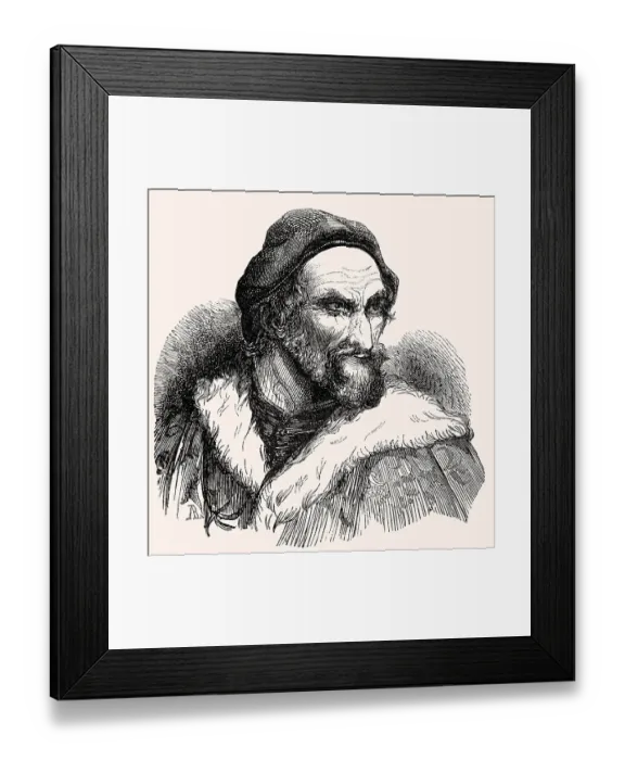 Framed Print : Paolo Giovio, 1483 - 1552, Italian physician Framed Print : Paolo Giovio, 1483 - 1552, Italian physician