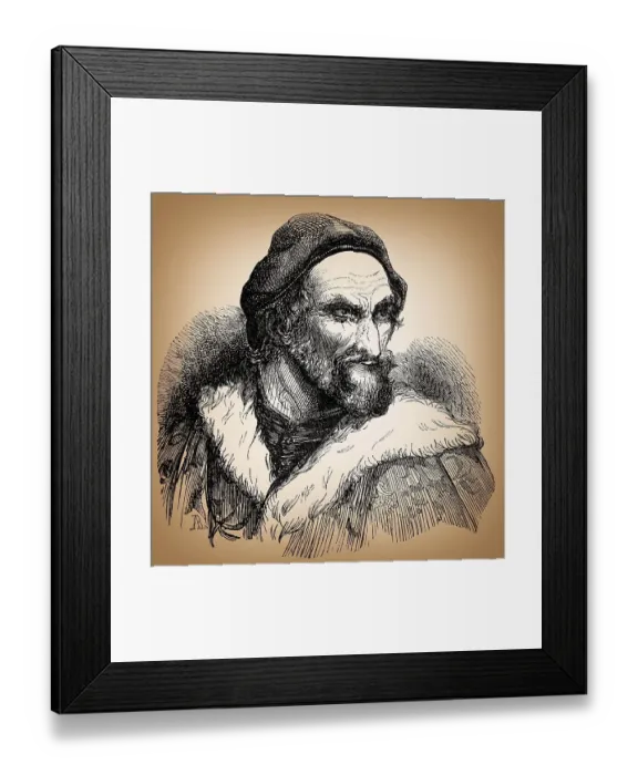 Framed Print : Paolo Giovio, 1483 - 1552, Italian physician