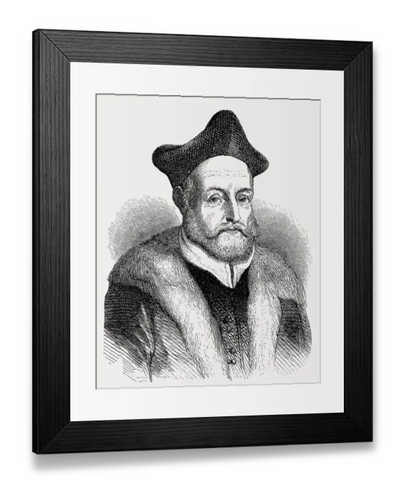 Framed Print : Michele Mercati, 1541 - 1593, a physician