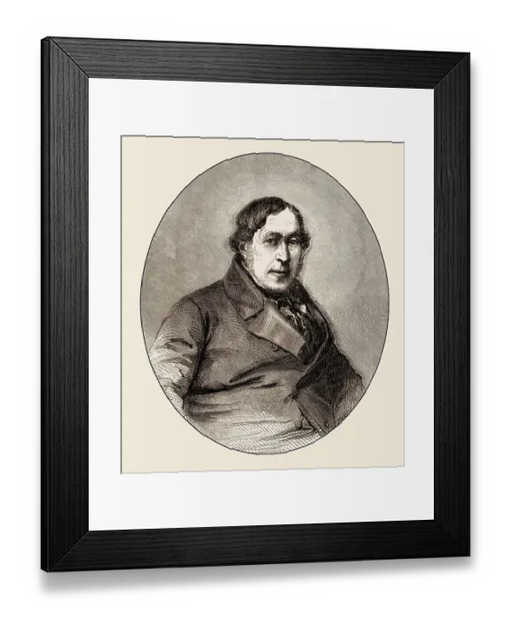 Framed Print : Gioachino Antonio Rossini, 1792-1868