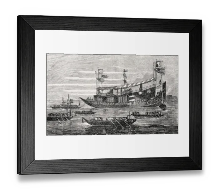 Framed Print : The junk ship of Xianfeng Emperor Framed Print : The junk ship of Xianfeng Emperor