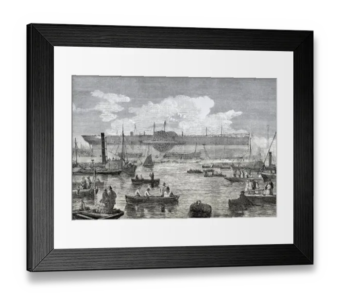 Framed Print : SS Great Eastern or SS Leviathan
