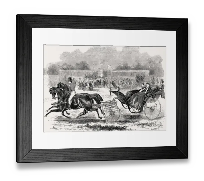 Framed Print : Parisian fashion, 1857