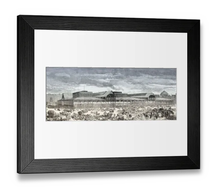 Framed Print : Les Halles, Paris's central fresh food market