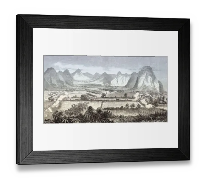 Framed Print : The Battle of Cerro del Borrego on 13 June 1862