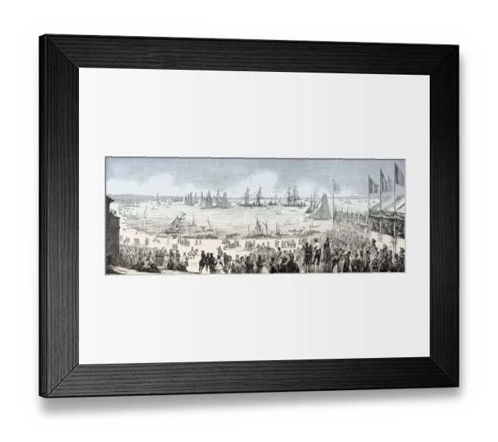 Framed Print : Regatta in Arcachon, department of Gironde Framed Print : Regatta in Arcachon, department of Gironde