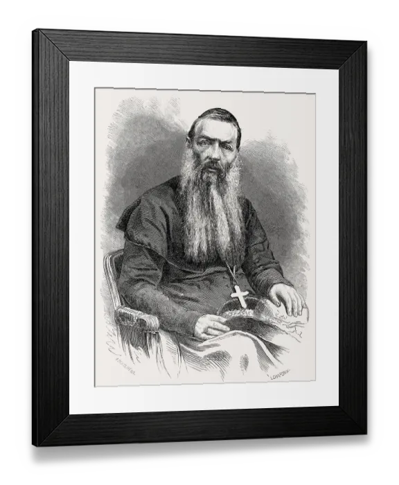 Framed Print : Giuseppe Valerga, 1813 - 1872, Latin Patriarch of Jerusalem
