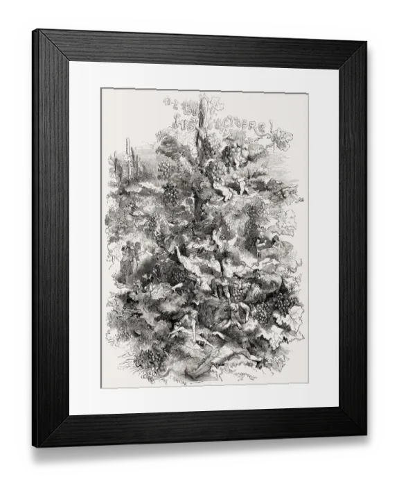 Framed Print : Allegory, the soul of wine, France, 1863, Europe Framed Print : Allegory, the soul of wine, France, 1863, Europe