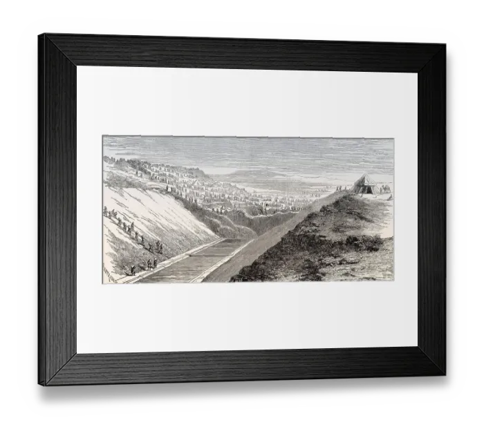 Framed Print : Workers constructing the Suez Canal Framed Print : Workers constructing the Suez Canal