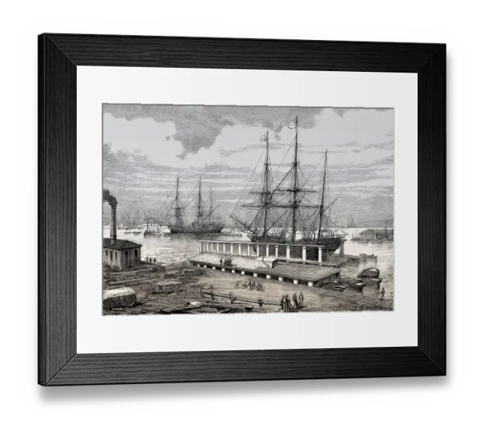 Framed Print : Royal Victoria Dock, Royal Docks of east London