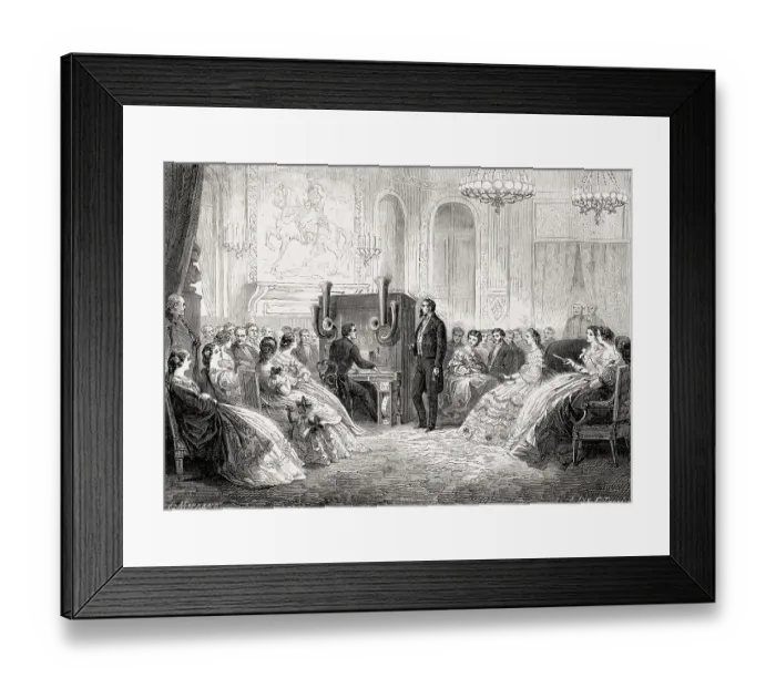 Framed Print : Johann Baptist Schalkenbach's Piano-Orchestre