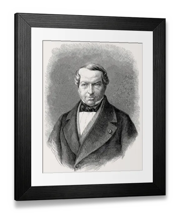 Framed Print : James Mayer de Rothschild, Baron de Rothschild