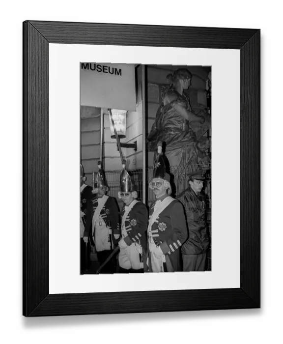 Framed Print : Germany, Berlin, 15.11.1991, Lange Kerls in front of the German Historical Museum Framed Print : Germany, Berlin, 15.11.1991, Lange Kerls in front of the German Historical Museum