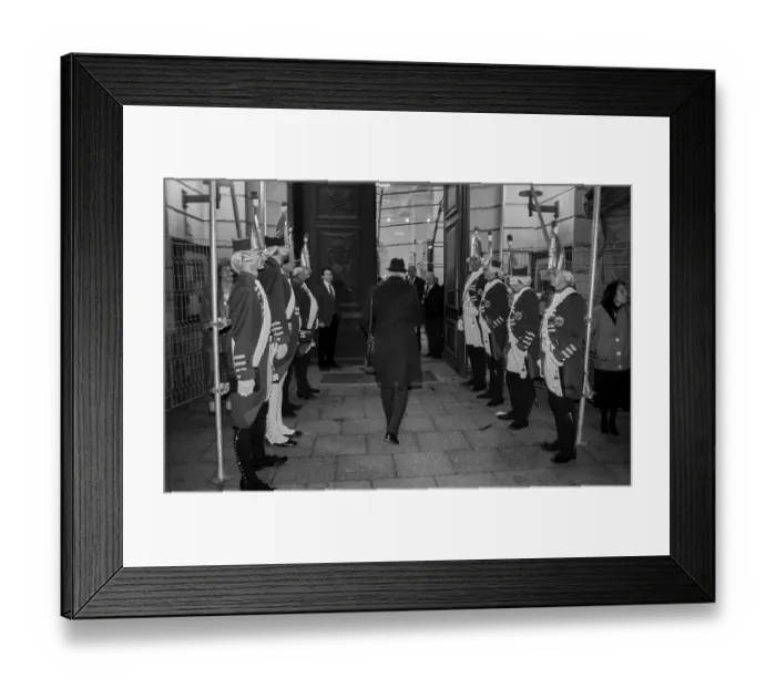 Framed Print : Germany, Berlin, 15.11.1991, Lange Kerls in front of the German Historical Museum Framed Print : Germany, Berlin, 15.11.1991, Lange Kerls in front of the German Historical Museum