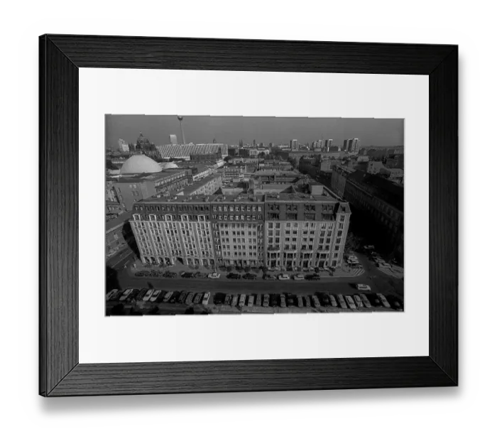 Framed Print : Germany, Berlin, 10.11.1991, View from the French Cathedral in east direction to the TV Tower Framed Print : Germany, Berlin, 10.11.1991, View from the French Cathedral in east direction to the TV Tower