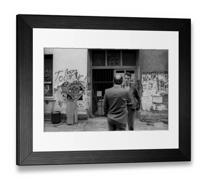 Framed Print : Germany, Berlin, 05.12.1991, squatted houses in Rigaer Strasse Framed Print : Germany, Berlin, 05.12.1991, squatted houses in Rigaer Strasse