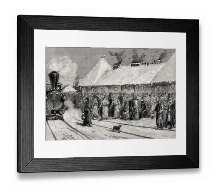 Framed Print : Russian invasion, railway station of ChișinAu Framed Print : Russian invasion, railway station of ChișinAu
