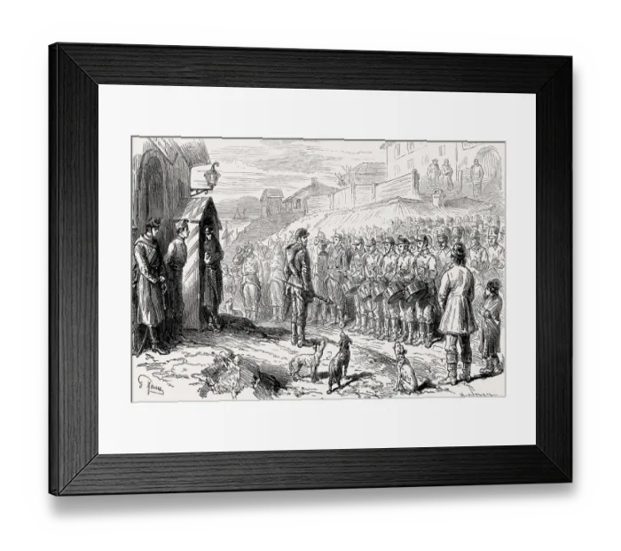 Framed Print : Romanian troops at Galați, Romania Framed Print : Romanian troops at Galați, Romania