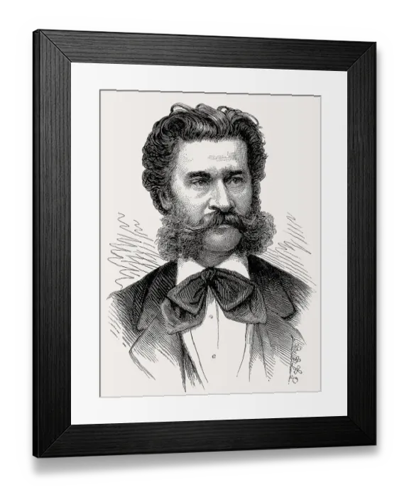 Framed Print : Johann Strauss II or Johann Strauss Jr