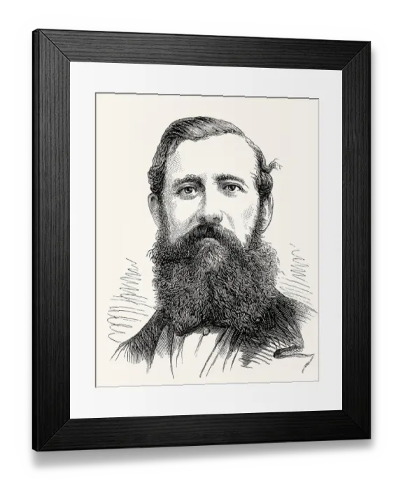 Framed Print : John Hanning Speke, 1827-1864, an English explorer and officer in the British Indian Army