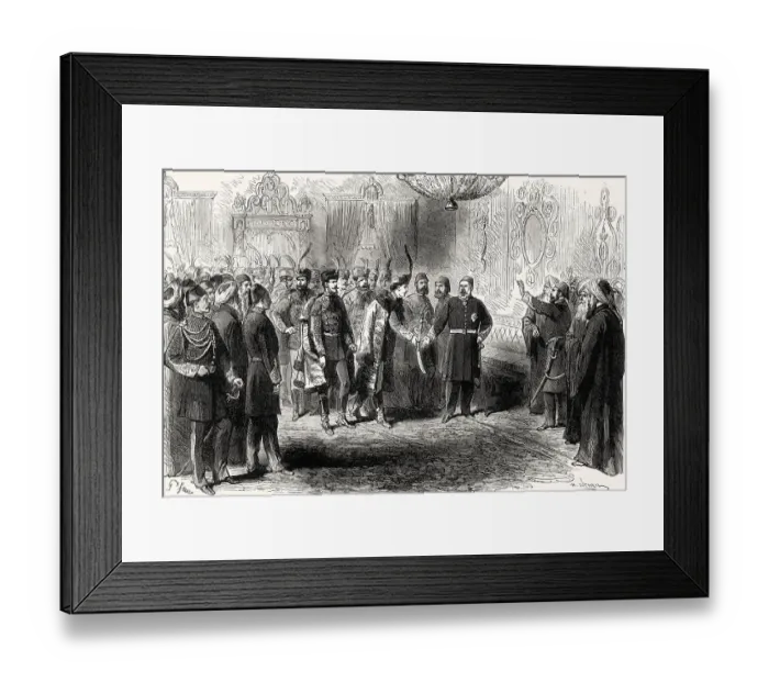 Framed Print : Senator Abduelkerim Nadir Pasha receiving a honorary saber from the Austro-Hungarian Empire Framed Print : Senator Abduelkerim Nadir Pasha receiving a honorary saber from the Austro-Hungarian Empire