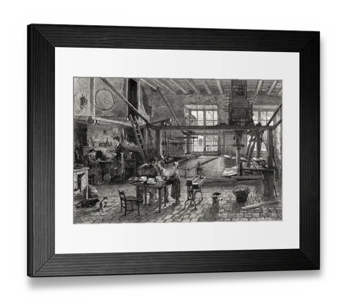 Framed Print : The interior of a canut's home