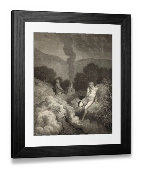 Framed Print : Cain and Abel offer their sacrifices