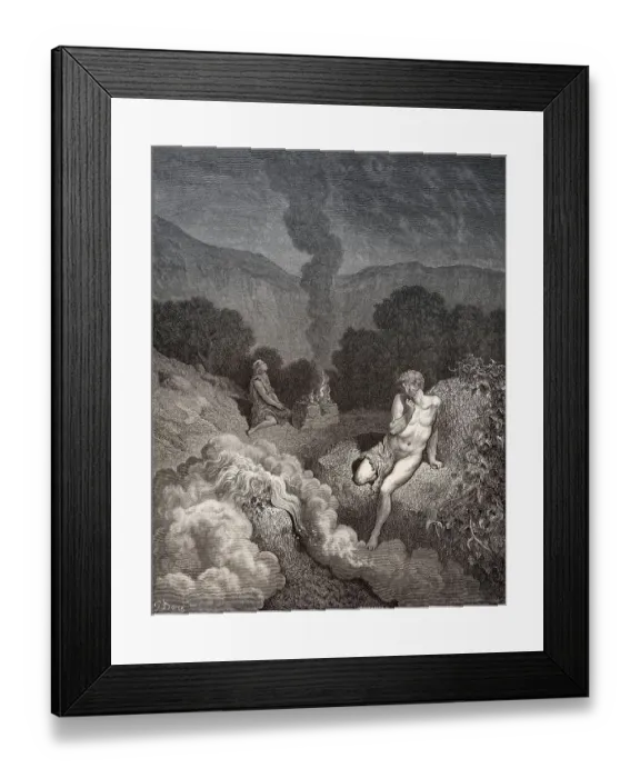 Framed Print : Cain and Abel offer their sacrifices Framed Print : Cain and Abel offer their sacrifices