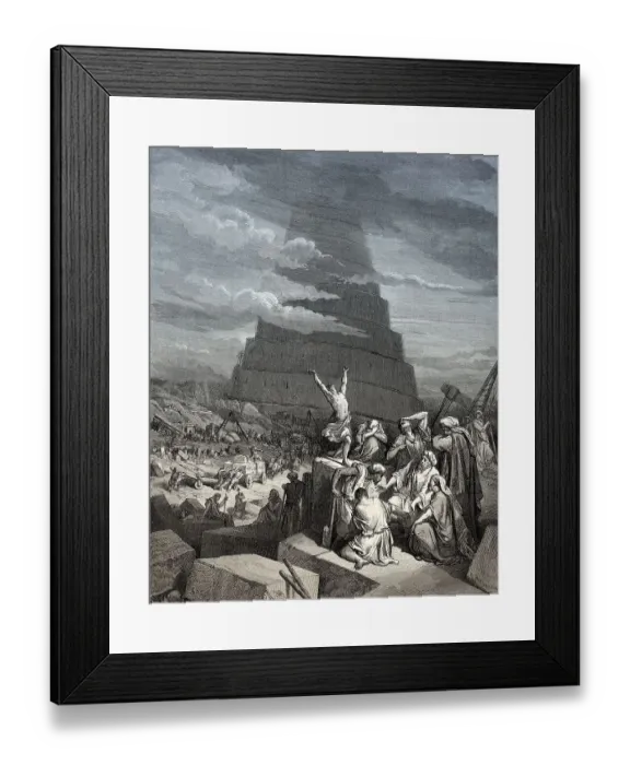 Framed Print : The Tower of Babel, Old Testament