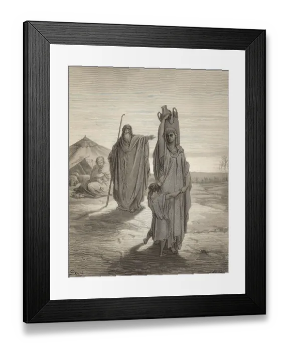 Framed Print : Abraham Sends Hagar and Ishmael Away