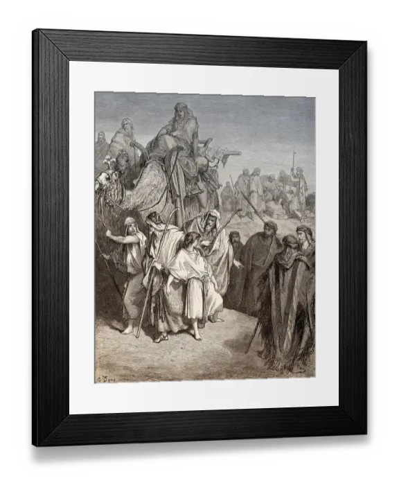 Framed Print : Joseph Is Sold by His Brothers