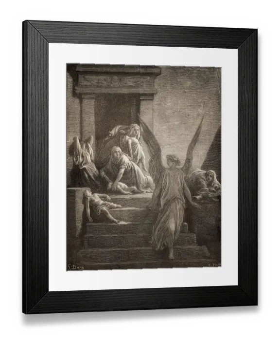 Framed Print : The tenth Plague: Death of Egyptians firstborn children Framed Print : The tenth Plague: Death of Egyptians firstborn children
