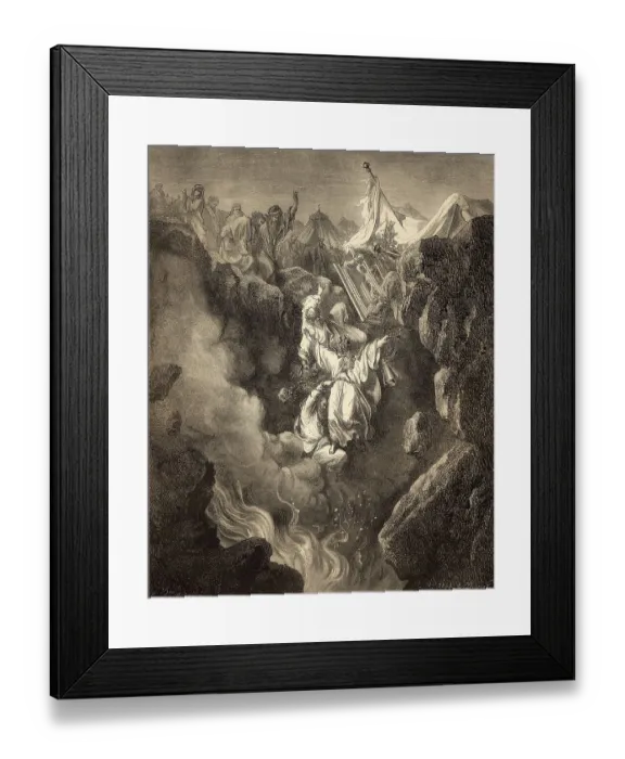 Framed Print : Death of Korah, Dathan and Abiram