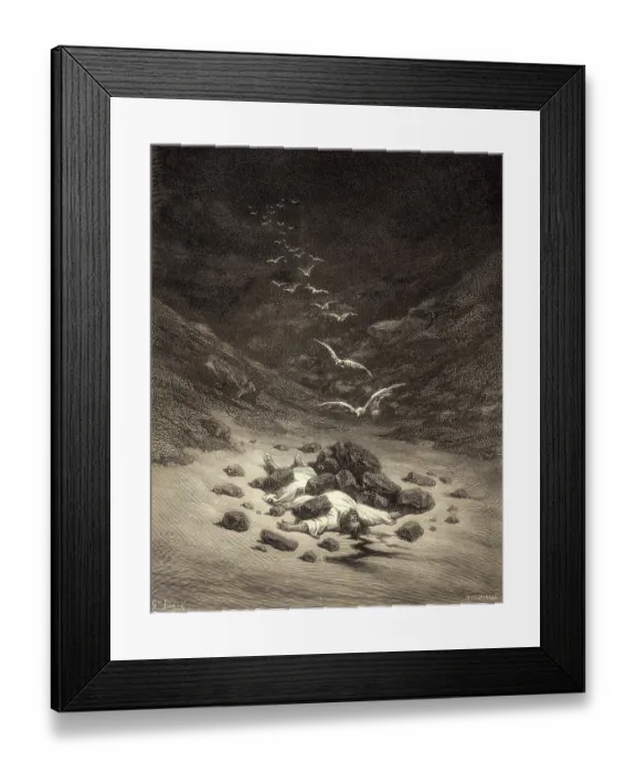 Framed Print : The Stoning of Achan, Old Testament