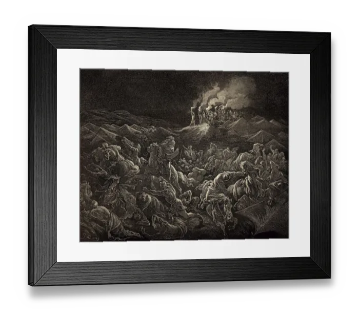 Framed Print : The Midianites Put to Flight, Old Testament