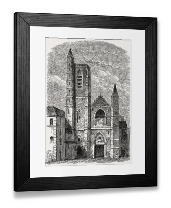 Framed Print : The Saint-Paul-des-Champs church
