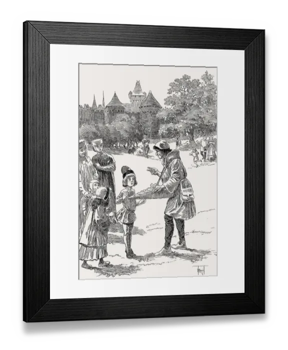 Framed Print : Street vendor for cakes, Paris Framed Print : Street vendor for cakes, Paris